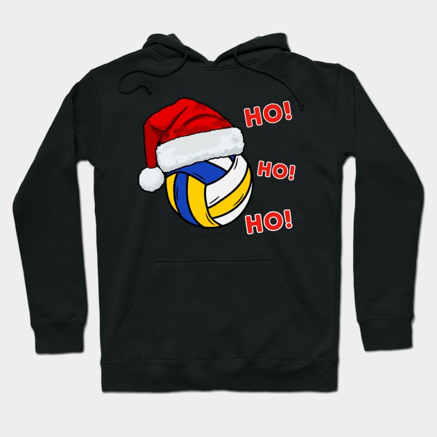 Christmas Volleyball Hoodie by footballomatic